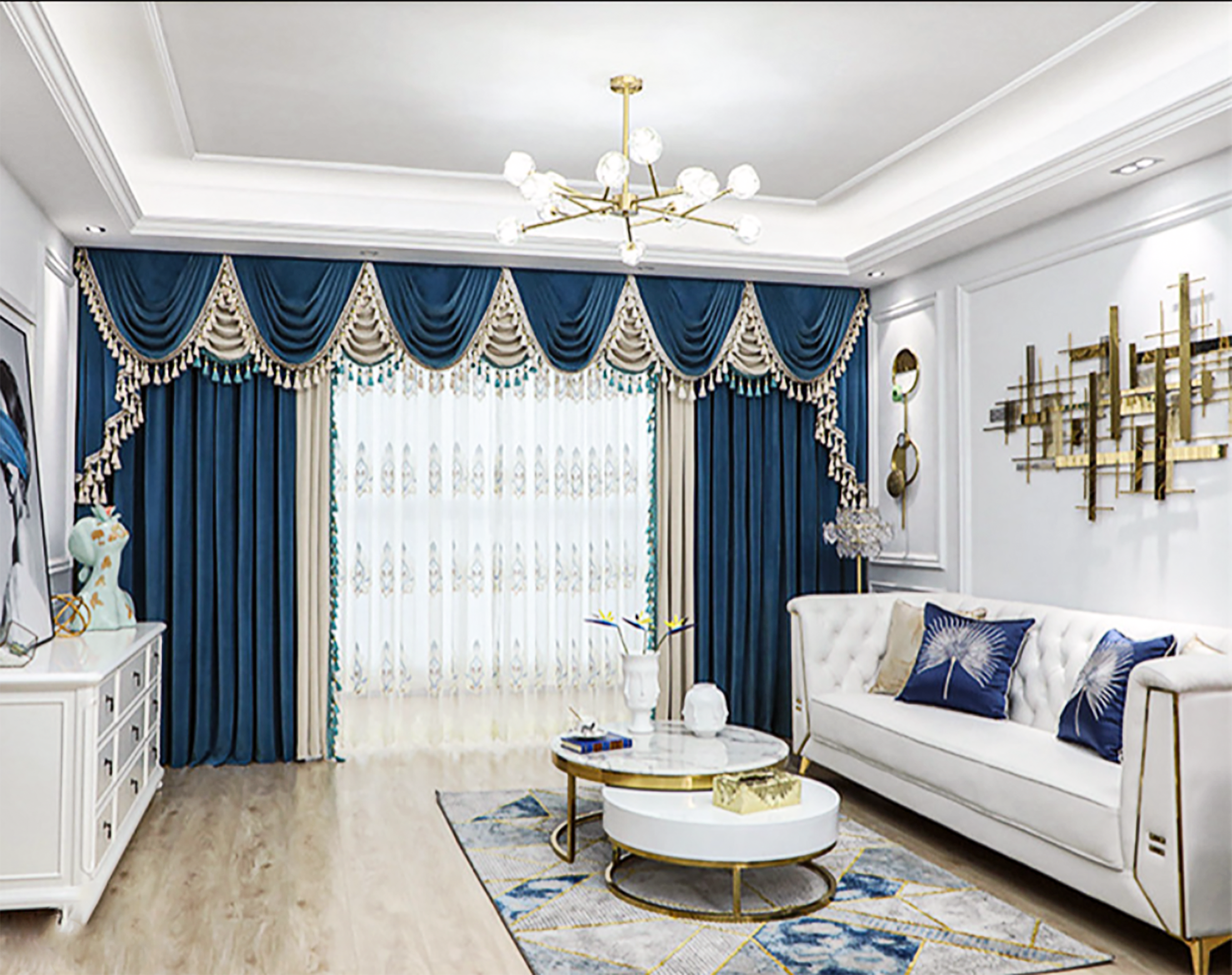 Lace curtains in Riyadh | Elegant custom designs and installation