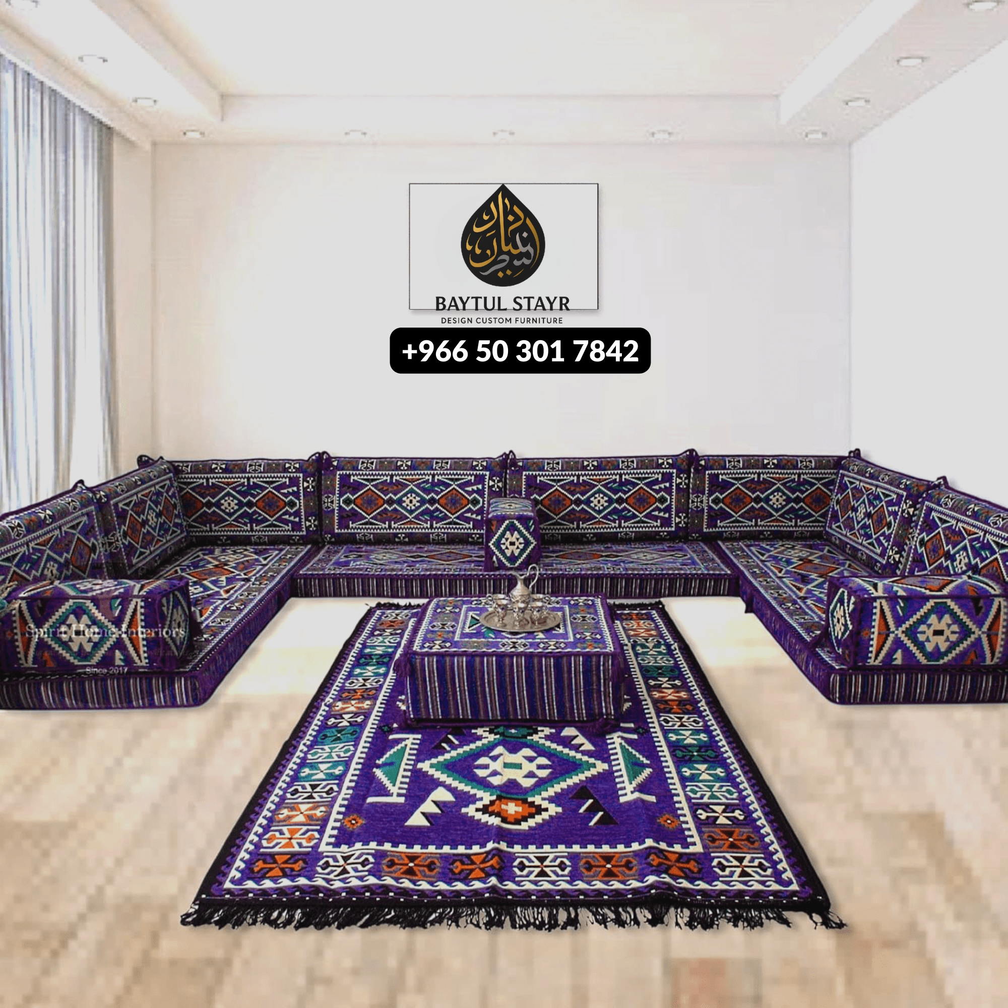 Arabic Majlis Sofa Set – Riyadh – Traditional Floor Seating