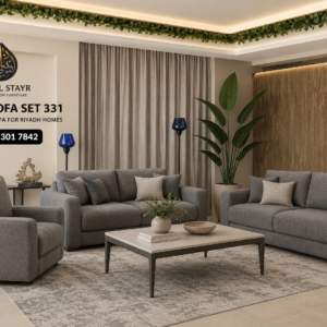 Roma Sofa Set 3+3+1 Luxury Grey Sofa for Modern Riyadh Homes