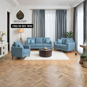 Modern 3+2+1 grey sofa set