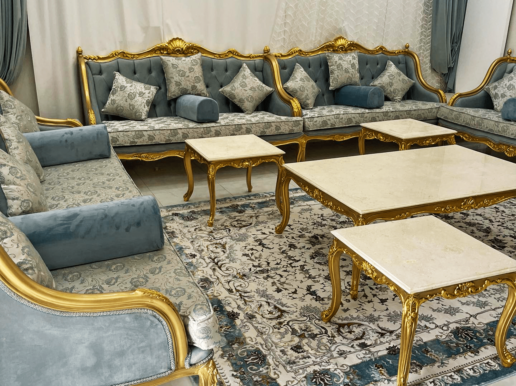 Luxury Living Room Sofa Set – Home Furniture